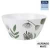Ensaladera 25.5×13.5cm Flora Melamina Mate La Med