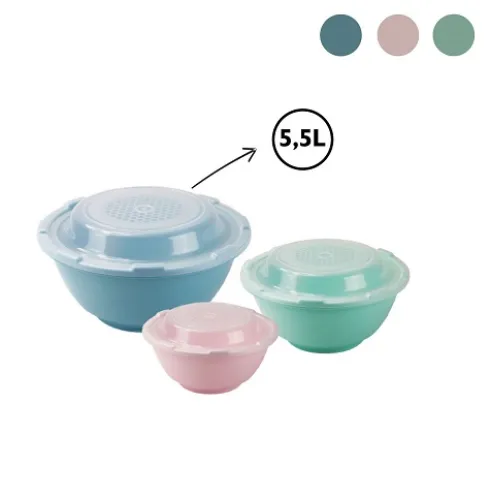 Ensaladera C/Tapa Colors 5,5L