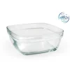 Ensaladera Vidrio Apilable Cuadrada 14cm
