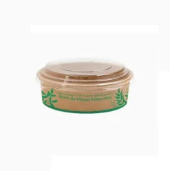 Envase Redondo Tapa Transparente 500cc 5uds