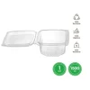 Envase Tapa Reutilizable Transparente 1500CC