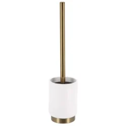 Escobilla de Baño Poliresina – Arusha Gold Blanco