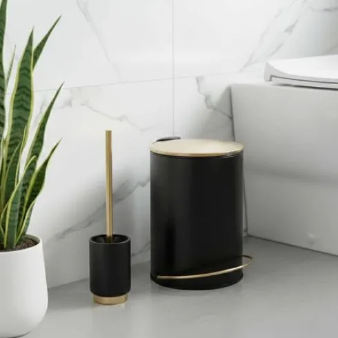 Escobilla de Baño Poliresina – Arusha Gold Negro