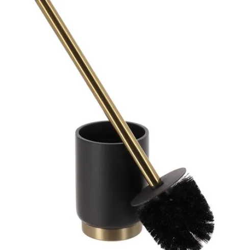 Escobilla de Baño Poliresina – Arusha Gold Negro