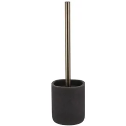 Escobilla de Baño Poliresina – Aspecto Bruto Gris Oscuro