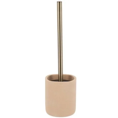 Escobilla de Baño Poliresina – Aspecto Bruto Ocre