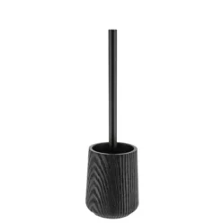 Escobilla de Baño Poliresina Efecto Madera Negro