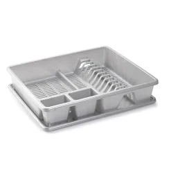 Escurreplatos Rectangular Grande Plata