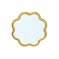 Espejo Forma Floral Oro 40CM