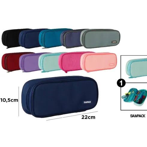 Estuche 1 Cremallera Sampack