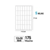 Etiquetas Blancas 12X30MM 175U