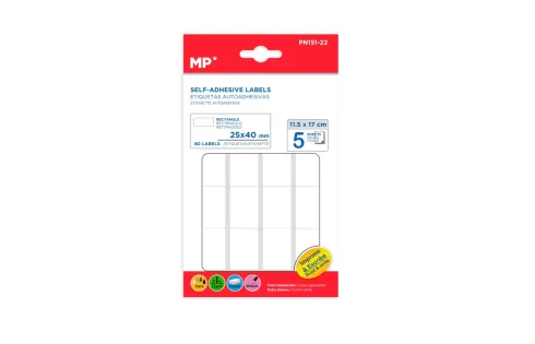 Etiquetas Blancas 25X40MM 80U