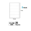 Etiquetas Blancas 31X100MM 25U