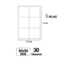 Etiquetas Blancas 50X50MM 30U