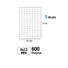 Etiquetas Blancas 8X12MM 600U