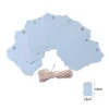 Etiquetas Con Cuerda Azul 8pcs