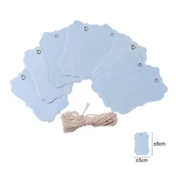 Etiquetas Con Cuerda Azul 8pcs