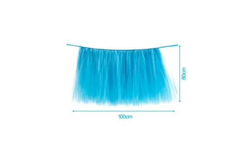 Falda Mesa Con Tutu Azul