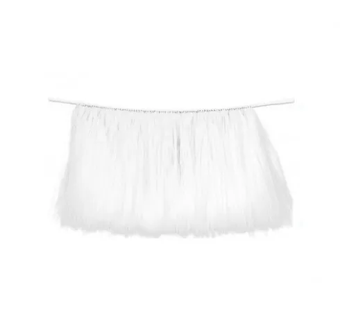 Falda Mesa Con Tutu Blanca