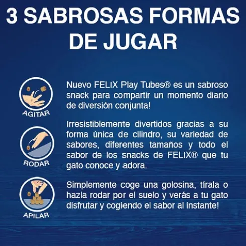 Felix Play Tubes Pescado y Gambas 50g