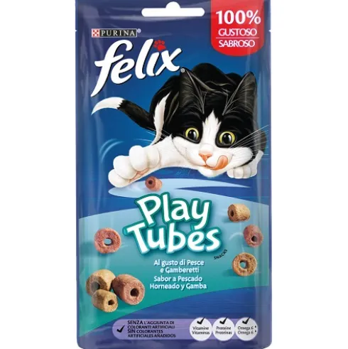 Felix Play Tubes Pescado y Gambas 50g