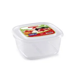Fiambrera Basic Cuadrada 1L Transparente