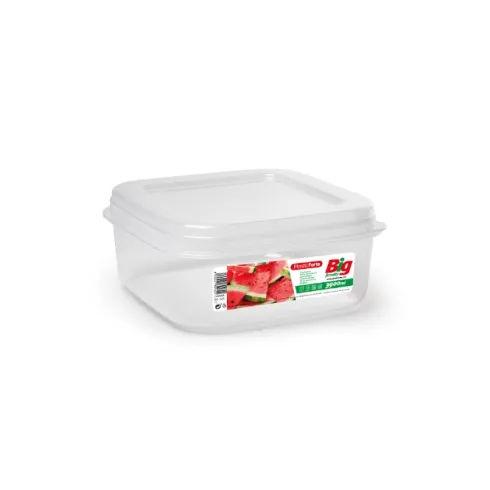 Fiambrera BIG Cuadrada 3.9L Transparente
