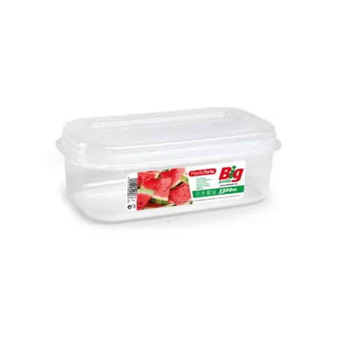 Fiambrera BIG Rectangular 3.3L Transparente