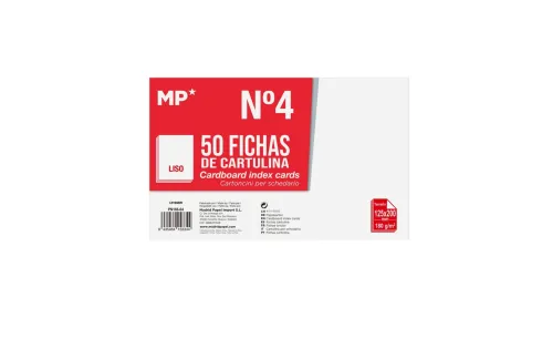 Fichas Cartulina Lisas