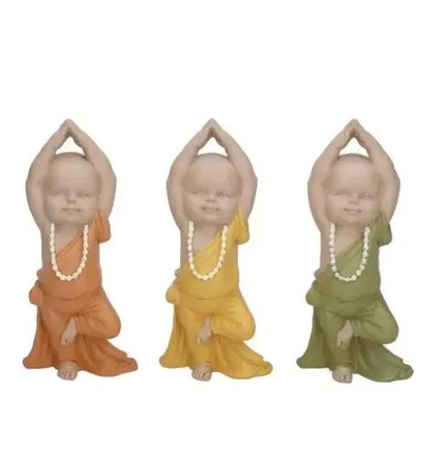 Figura Monje Marala Resina 16cm