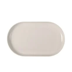 Fuente Ovalada IVORY Nordic Brillo 25x15x2.2cm