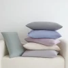 Funda de Almohada Con Cremallera Gris Claro