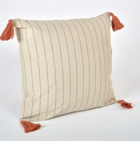 Funda de Cojín Borla Raya Tofe 40x40cm