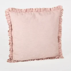 Funda de Cojín Volante Rosa 40x40cm