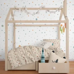 Funda Edredón y Funda Almohada Kids Algodón Jungle Beige