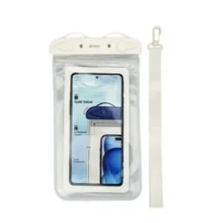 Funda Móvil Impermeable Sellado Simple Blanco