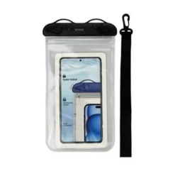 Funda Móvil Impermeable Sellado Simple Negro