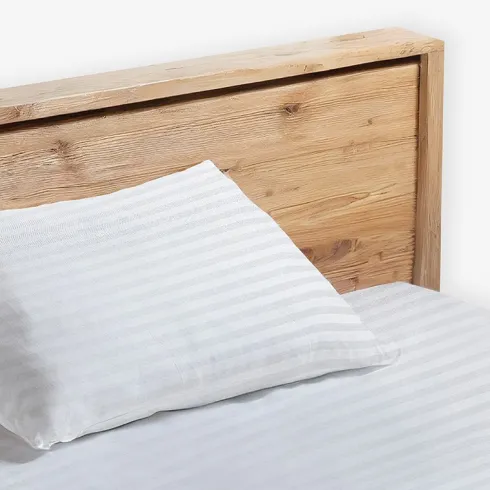 Funda Protectora Almohada Raso Labrado Blanco 135cm