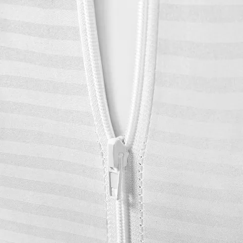 Funda Protectora Almohada Raso Labrado Blanco 135cm
