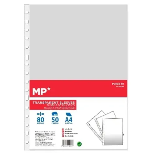 Fundas A4 80 Micras 50U