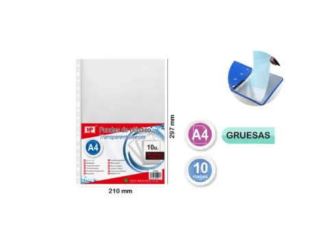Fundas Folio A4 10U