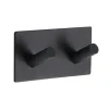 Gancho Acero Inoxidable 3M Negro Doble