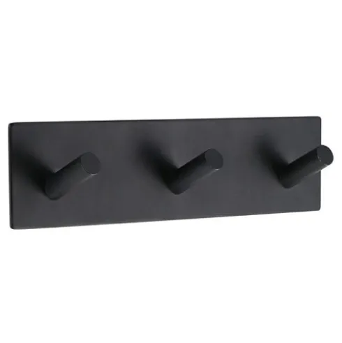 Gancho Acero Inoxidable 3M Negro Triple
