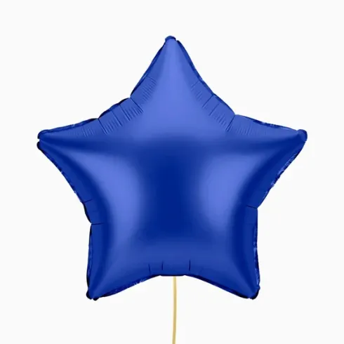 Globo Foil Estrella Mate Azul Navy 48cm