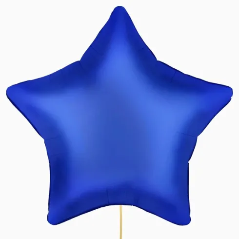 Globo Foil Estrella Mate Azul Navy 91cm