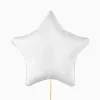 Globo Foil Estrella Mate Blanco 48cm