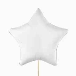 Globo Foil Estrella Mate Blanco 48cm