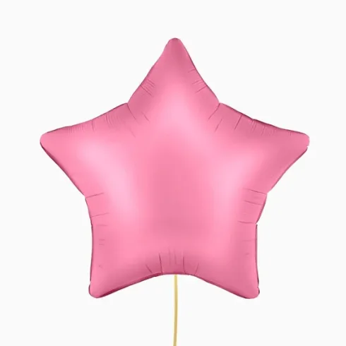 Globo Foil Estrella Mate Rosa 48cm
