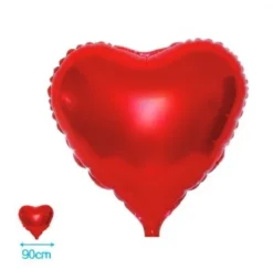 Globo Mylar Corazón Rojo 90cm