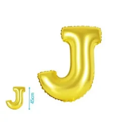 Globo Mylar Letras Oro 45cm